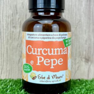 Curcuma e piperina integratore alimentare in capsule