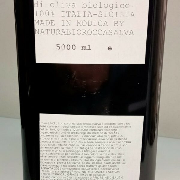 Olio Extravergine di Oliva – biologico 5 litri - immagine 2