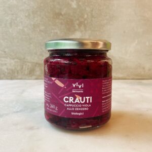 CRAUTI DI CAPPUCCIO VIOLA ALLO ZENZERO biologici