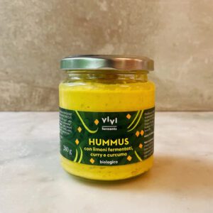 Hummus con Limoni fermentati, Curry e Curcuma